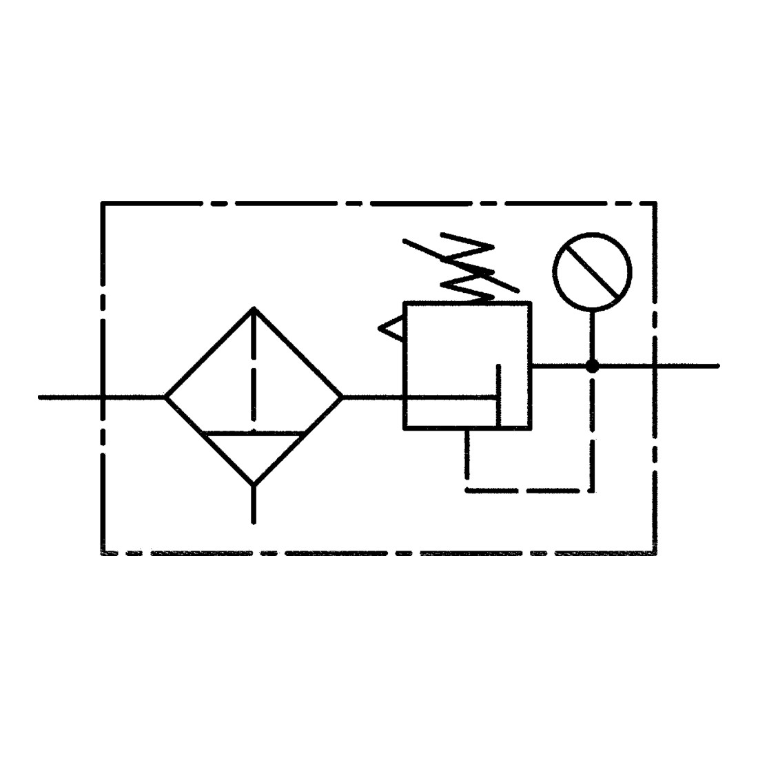Riegler Filterregler »Standard«, mit Polycarbonatbehälter, BG 1, G 3/8
