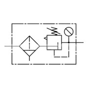 Riegler Filterregler »Standard«, mit Polycarbonatbehälter, BG 2, G 3/8-4