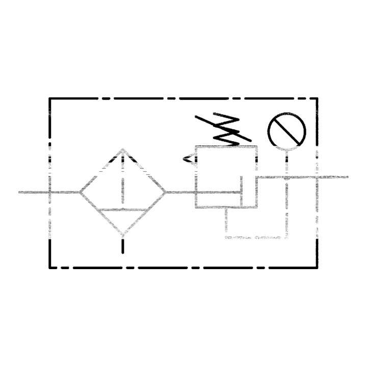 Riegler Filterregler »Standard«, mit Polycarbonatbehälter, BG 3, G 1/2