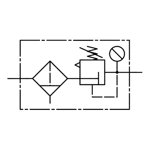 Riegler Filterregler »variobloc«, Metallbehälter, Sichtrohr, BG 1, G 1/4