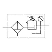 Riegler Filterregler »variobloc« mit PC-Behälter, BG 2, G 1/2, 0,5-10 bar-3