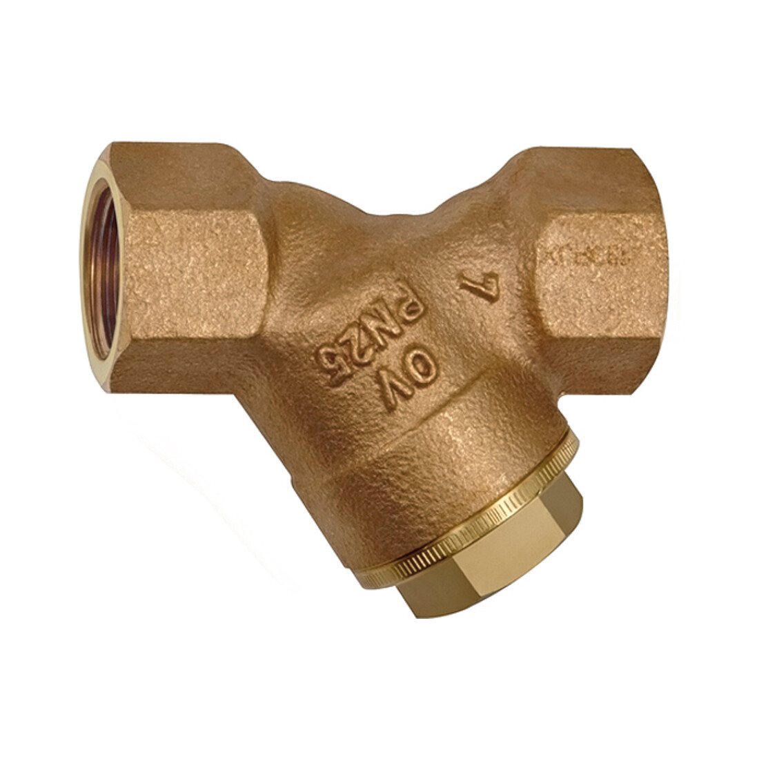Riegler Filtre à saletés, bronze rouge, G 1 1/2, DN 40, MW 0,25 mm
