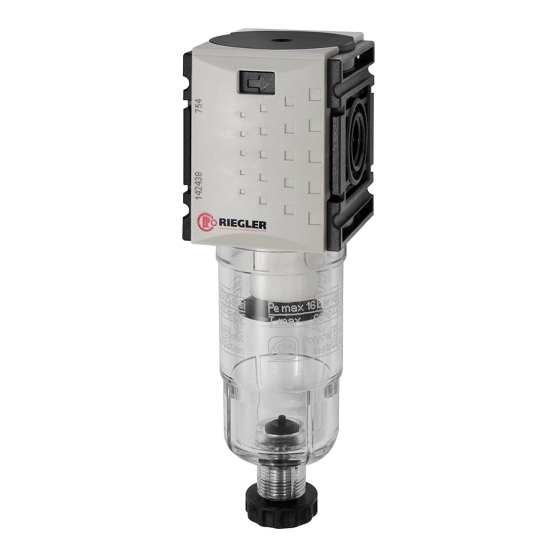 Riegler Filtre »FUTURA-mini« avec réservoir PC, 5 µm, BG 0, G 1/4, HA