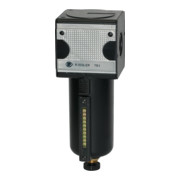 Riegler Filtre »multifix«, corps métal et tube de visualisation, 5 µm, BG 3, G 1/2, HA-1