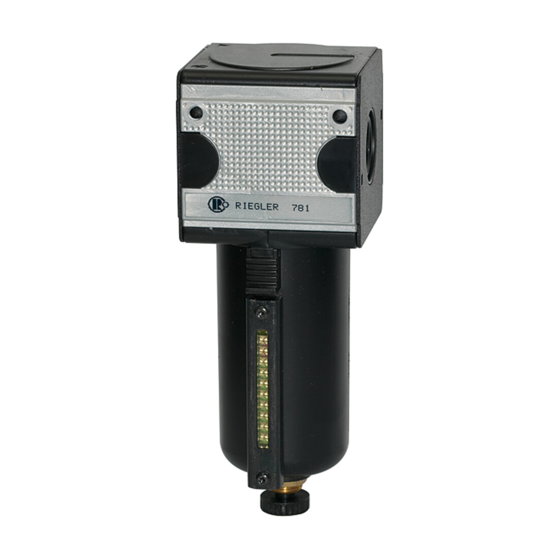 Riegler Filtre »multifix«, corps métal et tube de visualisation, 5 µm, BG 3, G 1/2, HA