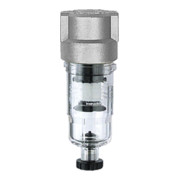 Riegler Filtre »Standard-mini«, récipient en polycarbonate, 8 µm, BG 0, G 1/4-1