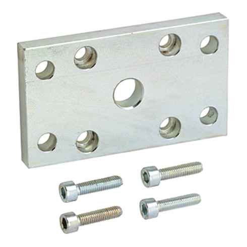 Riegler Front- oder Bodenflansch, ISO 15552, ISO 21287, Kolben-Ø 32