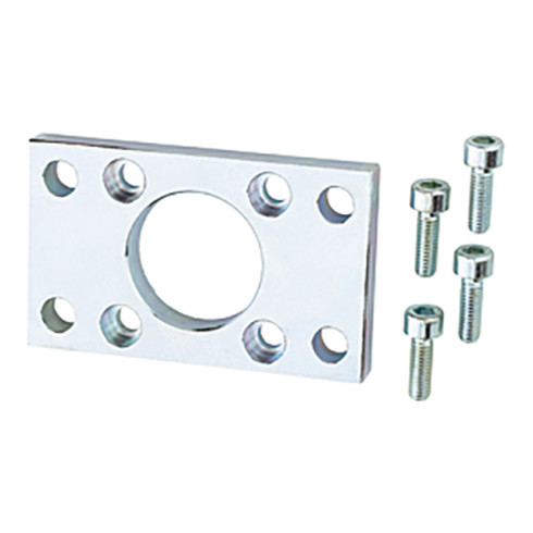 Riegler Front- oder Bodenflansch, ISO 15552, ISO 21287, Kolben-Ø 80