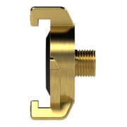 Riegler GEKA-Gewindestück, starr, Messing blank, G 1/4 AG-4