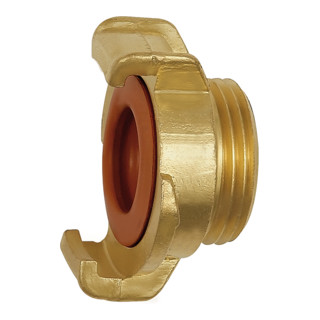 Riegler GEKA Raccord rigide, pour eau potable, MS poli, G 1 1/4 AG