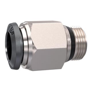 Riegler Ger. Steckverschraubung »universal short« 1/2, Schl.8, kon.dicht.