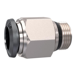 Riegler Ger. Steckverschraubung  »universal short « 3/8, Schl.6, kon.dicht.