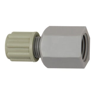 Riegler Gerade Aufschraubverschraubung G 1/2 i., für Schlauch 8/10 mm, PA
