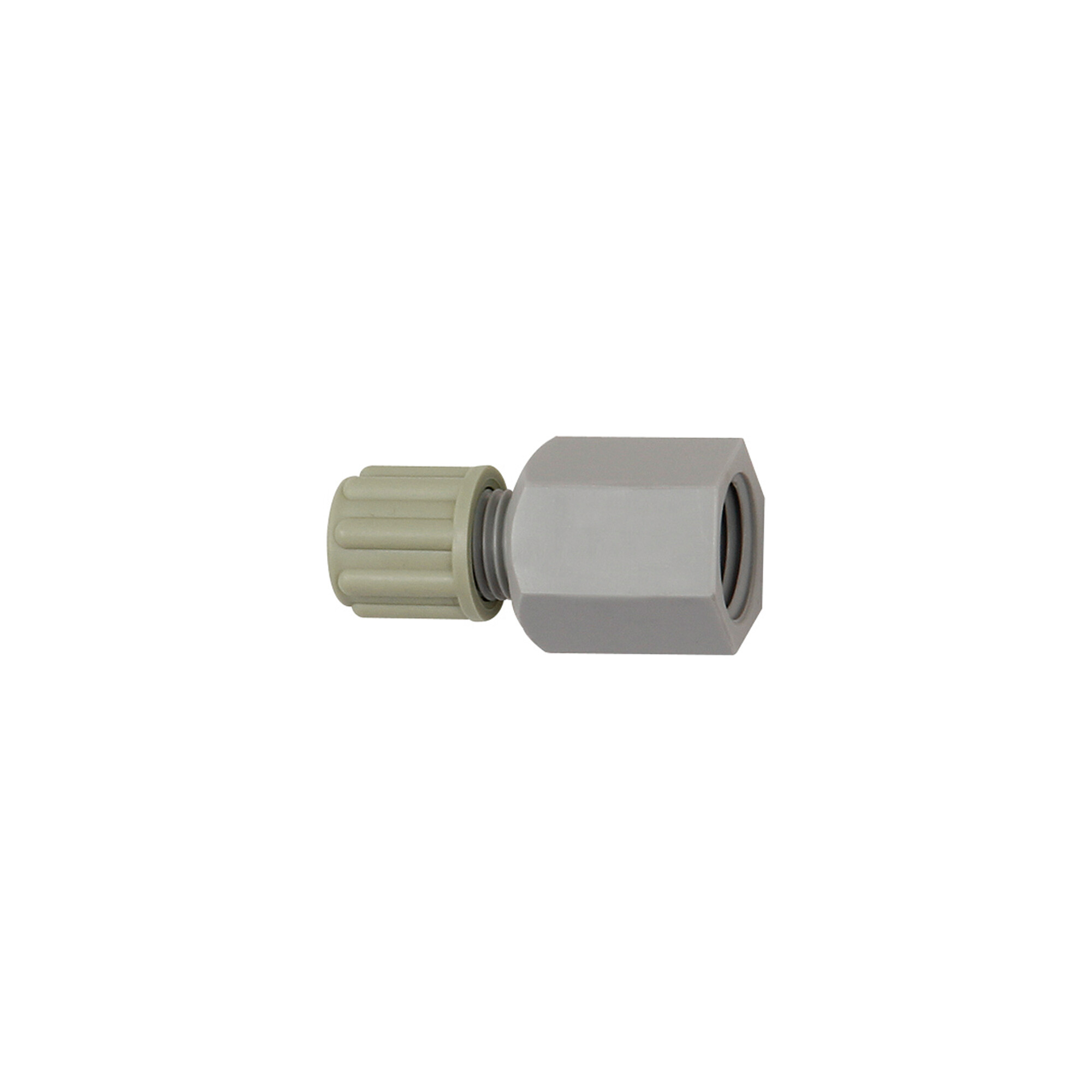 Riegler Gerade Aufschraubverschraubung G 1/2 i., für Schlauch 8/10 mm, PA