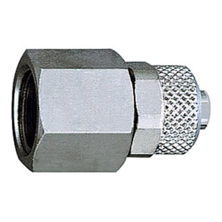 Riegler Gerade Aufschraubverschraubung, G 1/4 i., für Schlauch 6/4