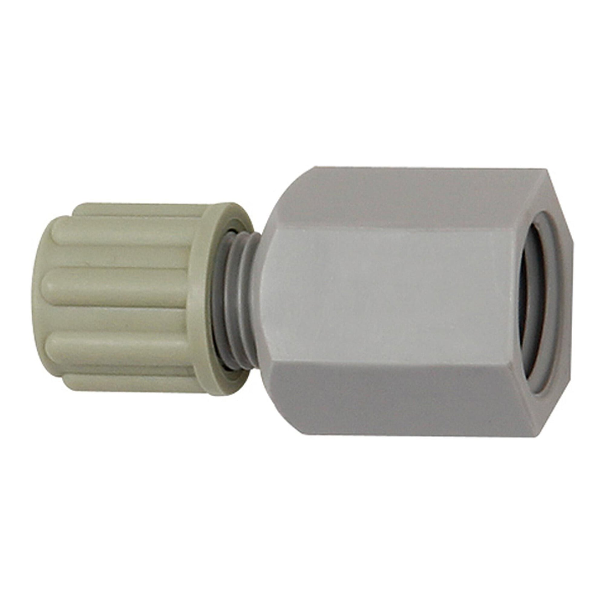 Riegler Gerade Aufschraubverschraubung G 1/4 i., für Schlauch 8/10 mm, PA