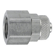 Riegler Gerade Aufschraubverschraubung, G 1/4 i., Schlauch 8/6, ES 1.4571-1