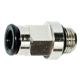Riegler Gerade Einschraubverschr. »value line«, G 1/4 a., MS v. Ã˜8mm