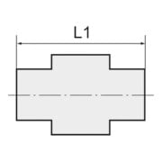 Riegler Gerade Einschraubverschr., »value line«, M5 a., MS v., Schl.6/4-2