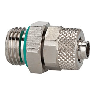 Riegler Gerade Einschraubverschraubung, FKM O-Ring, G1/4 a., Schlauch 8/6