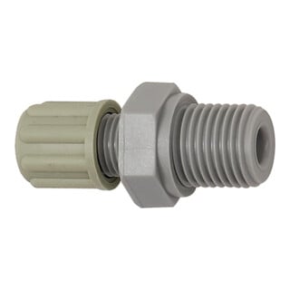 Riegler Gerade Einschraubverschraubung, G 1/2 a., für Schlauch 4/6 mm, PA
