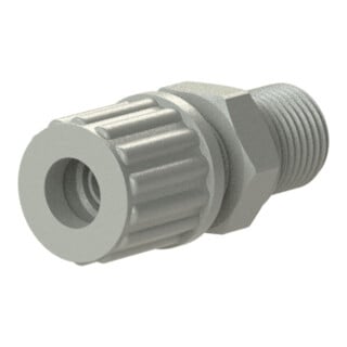 Riegler Gerade Einschraubverschraubung, G 1/2 a., für Schlauch 6/8 mm, PP