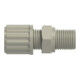 Riegler Gerade Einschraubverschraubung, G 1/2 a., für Schlauch 6/8 mm, PP
