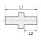 Riegler Gerade Einschraubverschraubung, G 1/2 a., für Schlauch 6/8 mm, PP