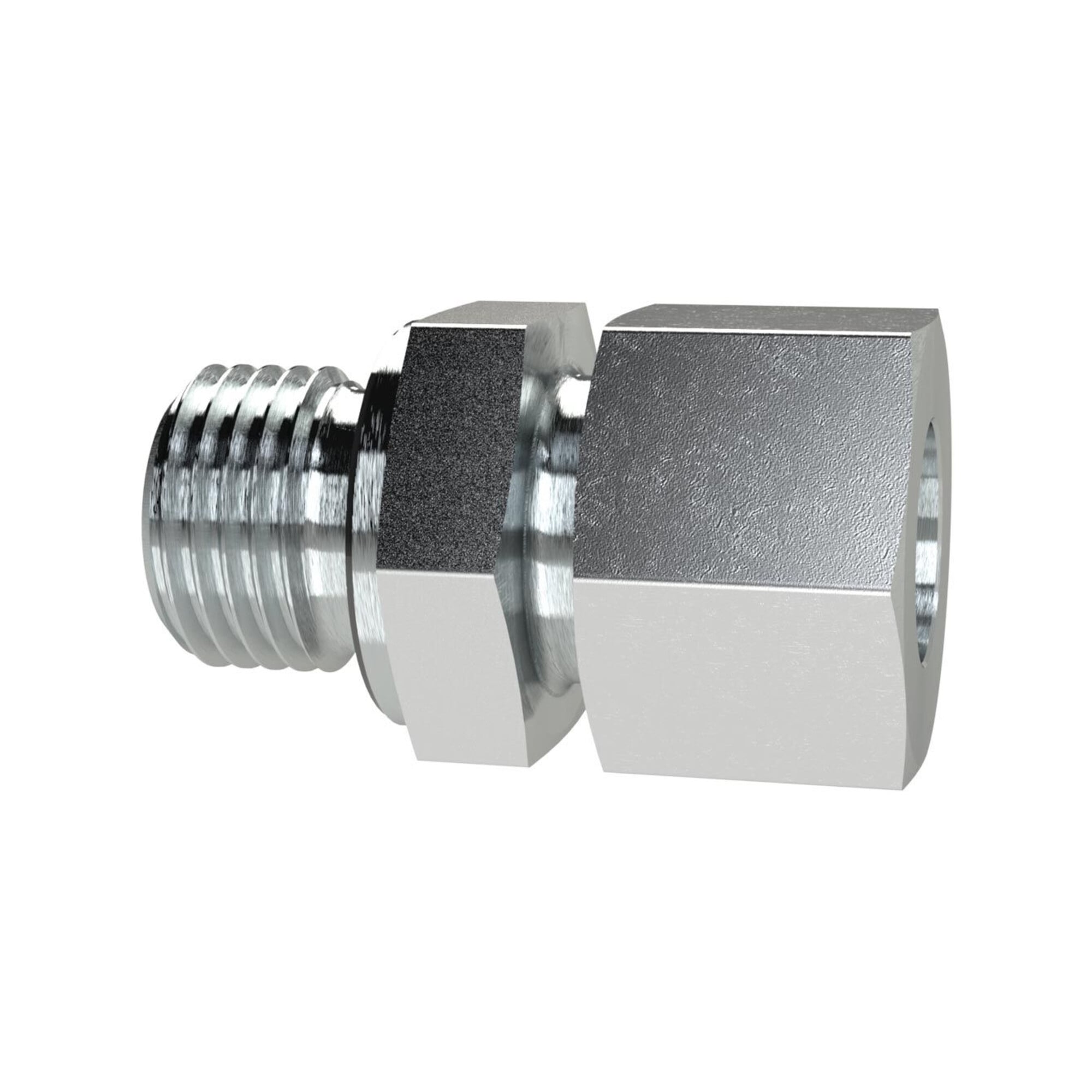 Riegler Gerade Einschraubverschraubung, G 1/2 a., Rohr-Ã ̃ 10, Stahl verz., GE1210SST