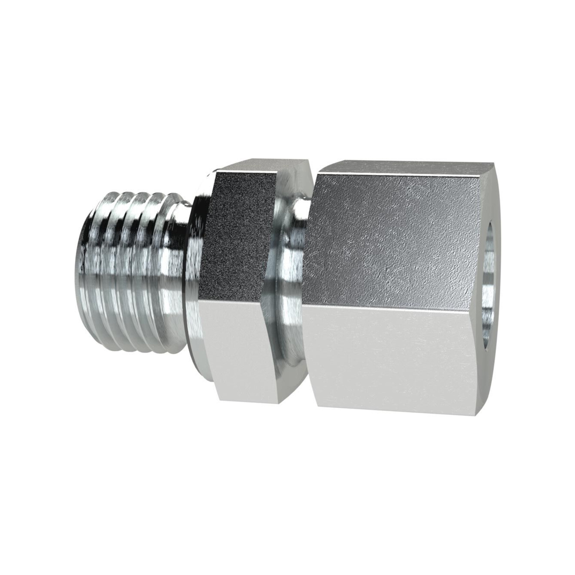 Riegler Gerade Einschraubverschraubung, G 1/2 a., Rohr-Ã ̃ 6, Stahl verz., GE126SST