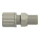 Riegler Gerade Einschraubverschraubung, G 1/8 a., für Schlauch 4/6 mm, PP