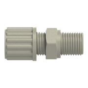 Riegler Gerade Einschraubverschraubung, G 1/8 a., für Schlauch 4/6 mm, PP-4