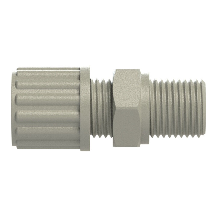 Riegler Gerade Einschraubverschraubung G 1/8 a., für Schlauch 9/12 mm, PP