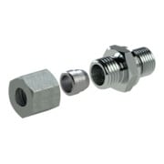 Riegler Gerade Einschraubverschraubung, G 3/4 a., Rohr-Ã˜ 15, Stahl verz., GE3415LSTNBR-4