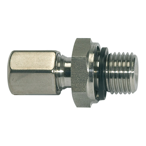 Riegler Gerade Einschraubverschraubung, G 3/4, Rohr-Außen-Ø 18, ES 1.4571