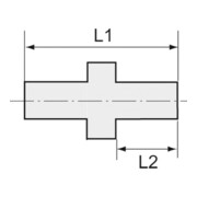 Riegler Gerade Einschraubverschraubung, G 3/8 a., für Schlauch 6/8 mm, PP-5