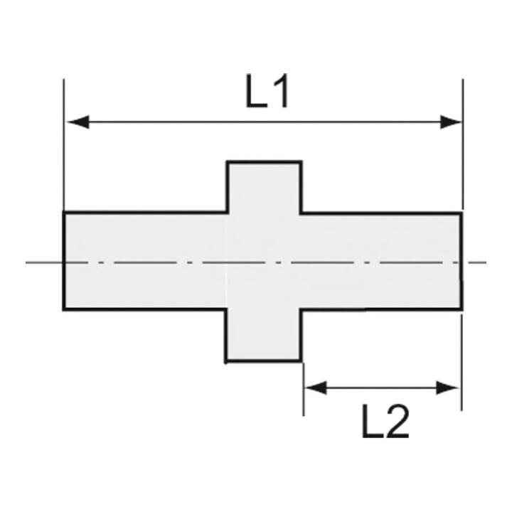 Riegler Gerade Einschraubverschraubung G 3/8 a., für Schlauch 9/12 mm, PP