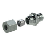Riegler Gerade Einschraubverschraubung, G 3/8 a., Rohr-Ã˜ 10, Stahl verz., V 35-ZW-5