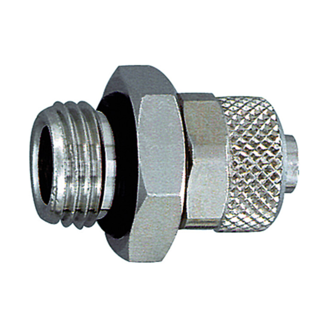 Riegler Gerade Einschraubverschraubung, O-Ring, G 3/8 a., für Schlauch 8/6