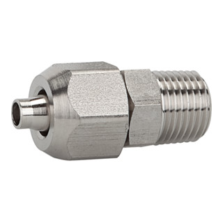 Riegler Gerade Einschraubverschraubung, R 1/4 a., Schlauch 8/6, ES 1.4404