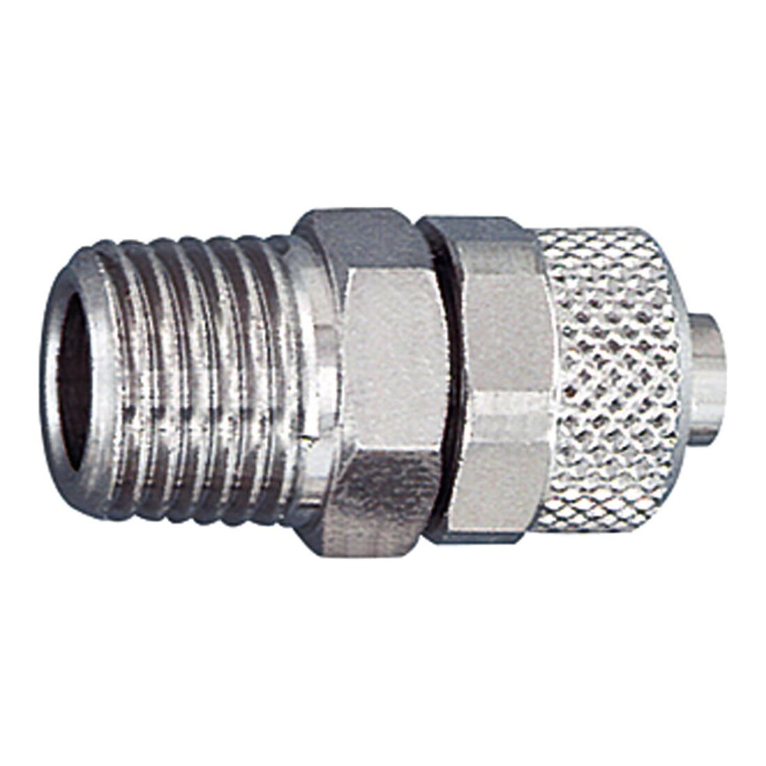 Riegler Gerade Einschraubverschraubung, R 1/8 a., für Schlauch 10/8