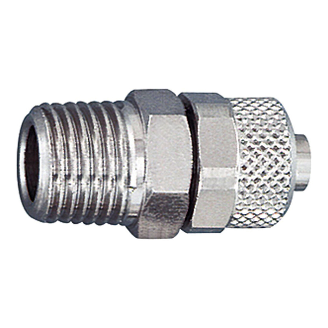 Riegler Gerade Einschraubverschraubung, R 1/8 a., für Schlauch 4/2
