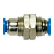 Riegler Gerade Schott-Steckverbindung »Blaue Serie«, M12x1,0, Schl.-Ã˜ 4-1