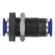 Riegler Gerade Schott-Steckverbindung »Blaue Serie« M12x1,0 Schl.-Ã˜ 4, KS-1