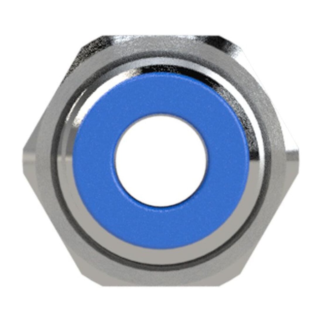 Riegler Gerade Schott-Steckverbindung »Blaue Serie«, M12x1,0, Schl.-Ø 4