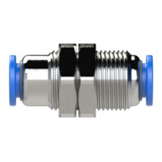 Riegler Gerade Schott-Steckverbindung »Blaue Serie«, M12x1,0, Schl.-Ã˜ 4-4