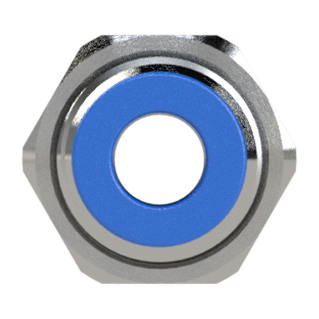 Riegler Gerade Schott-Steckverbindung »Blaue Serie«, M14x1,0, Schl.-Ø 6