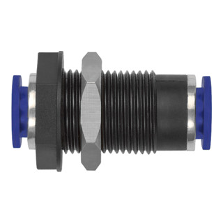 Riegler Gerade Schott-Steckverbindung  »Blaue Serie «, M14x1,25, Schl.-Ã˜ 6