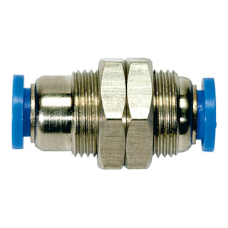 Riegler Gerade Schott-Steckverbindung »Blaue Serie«, M16x1,0, Schl.-Ã˜ 8