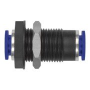 Riegler Gerade Schott-Steckverbindung  »Blaue Serie «, M16x1,5, Schl.-Ã˜ 8